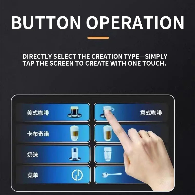 LZHZXY A10 Automatic Espresso & Latte Machine – Touchscreen