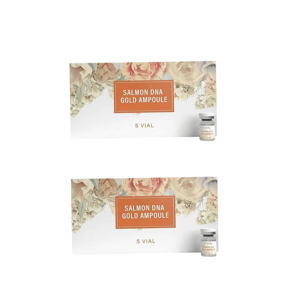 Salmon DNA Facial Essence Gold Ampoule Skin Booster Serum Kit Brightening Whitening Moisturizing Rejuvenation Care Skin Oasis Select B