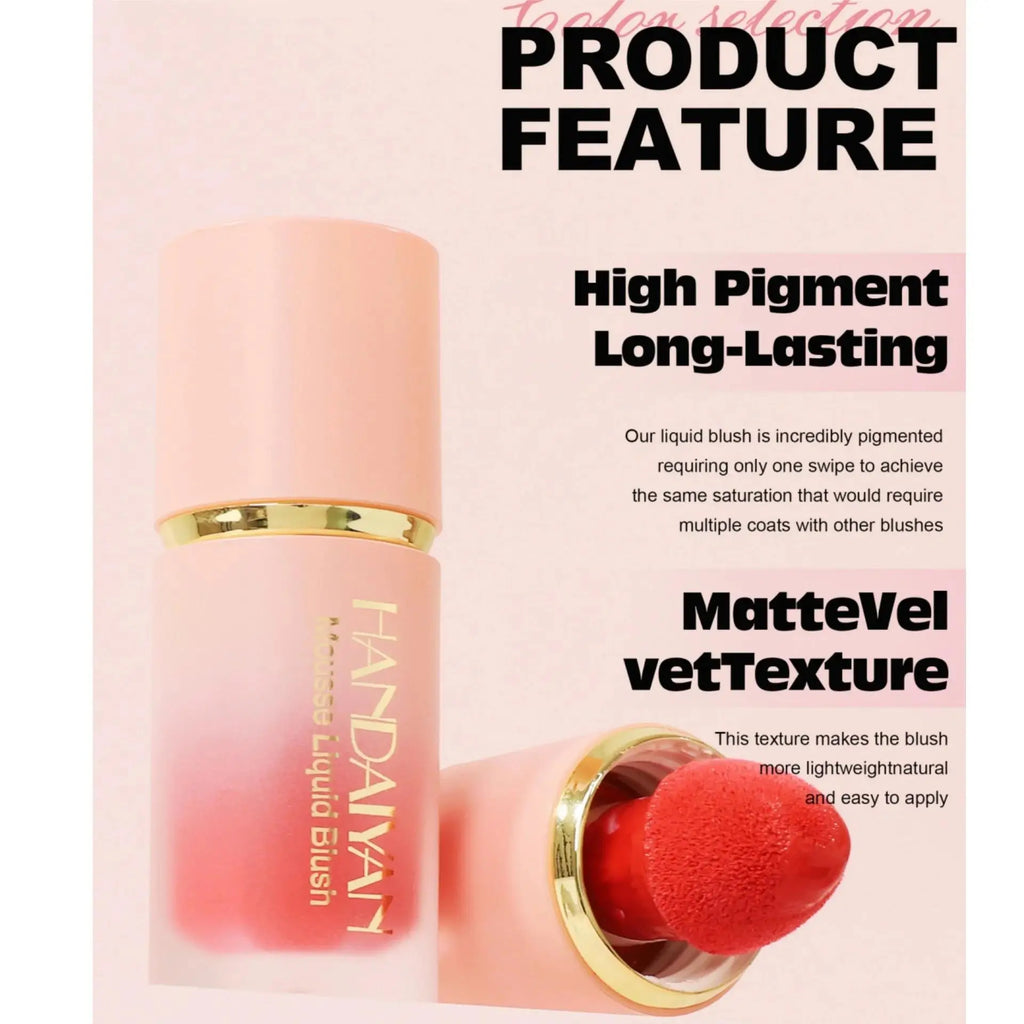 HANDAIYAN Velvet Liquid Blush – Matte, Long-Lasting Cheek Color