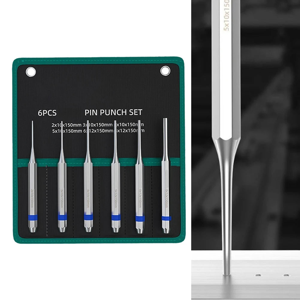 1/6pcs 2-8mm Roll Pin Punch Tool Remover Heavy Duty Chisel Hand Cone Punch For Watch Repair Molding Manufacturing Oasis Select