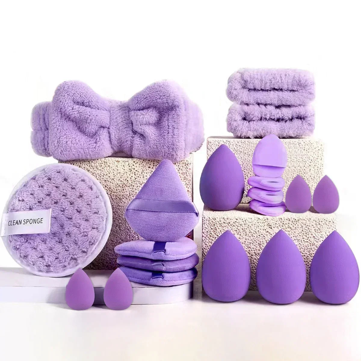 13/33pcs Professional Makeup Brush Set with Accessories for Combination Skin- Featuring Soft Brushes，Suitable for Beginners Oasis Select China Mainland 20pcs purple