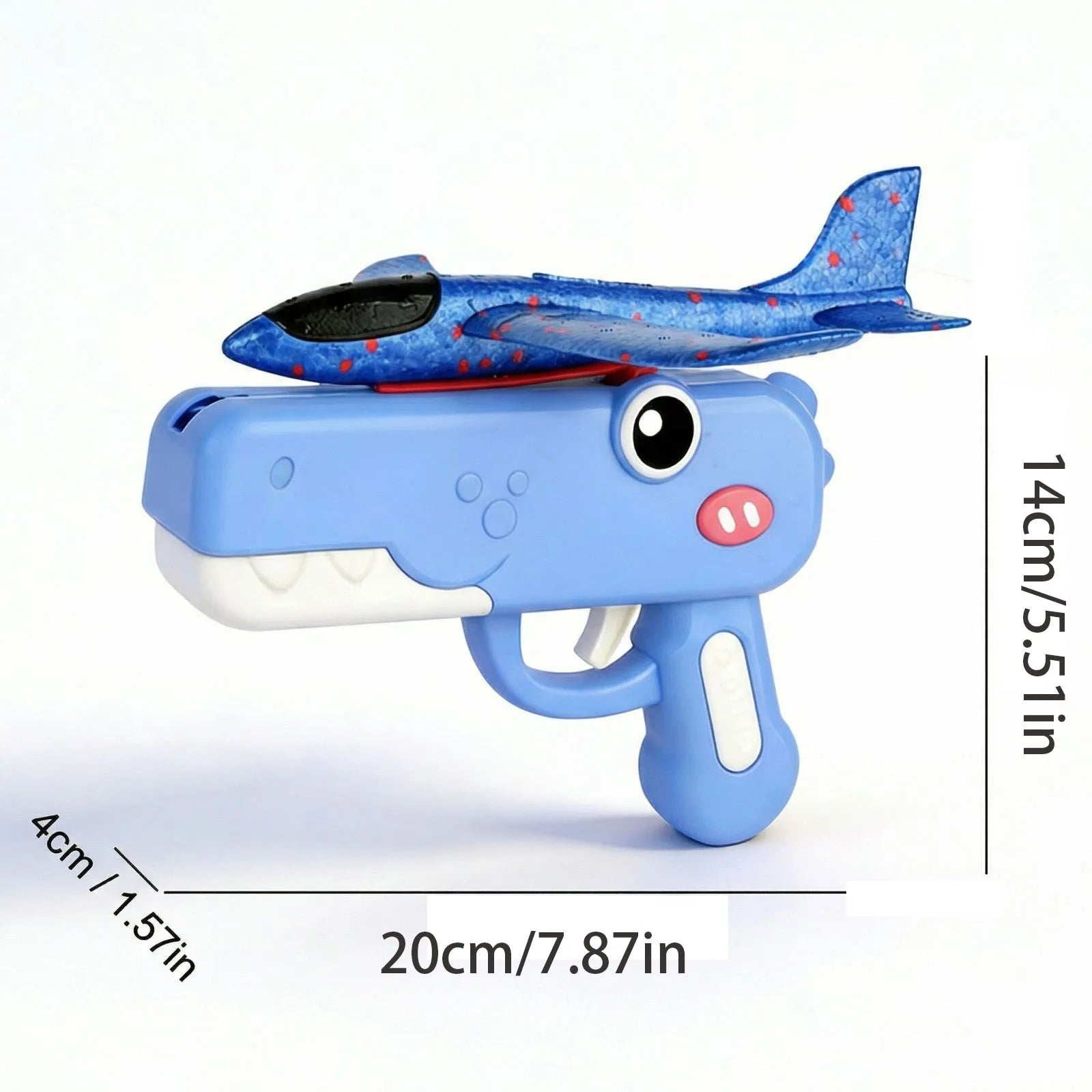 Dinosaur Foam Airplane Launcher Toy – One-Click, 3 Colors Foam Airplane Launcher Oasis Select