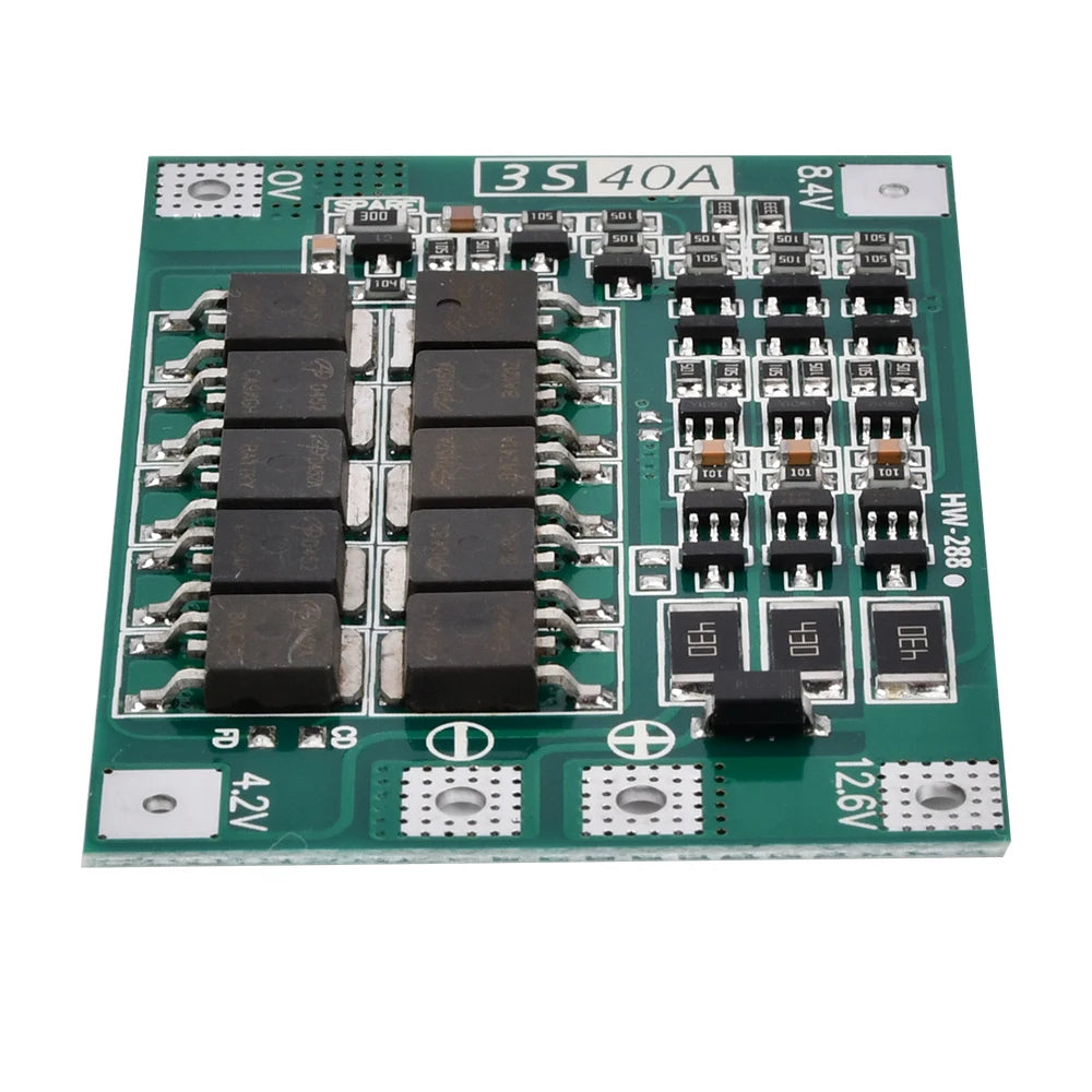 3S 40A BMS Balance Lithium Battery Protection Board 18650 BMS For Drill Motor DC 12.6V-13.6V HW-288 Charger Protection Board Oasis Select