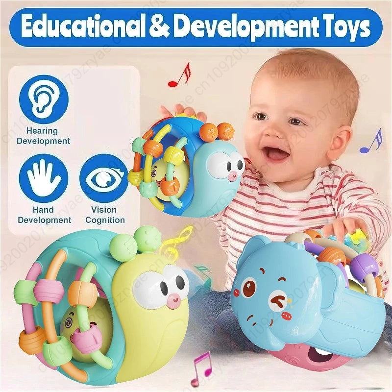 Baby Balls Rattle Comforter Toy Soft Hand Grasp Ball Educational Sensory Toys Activity Baby Crawling Toys 0 6 12 Months Oasis Select