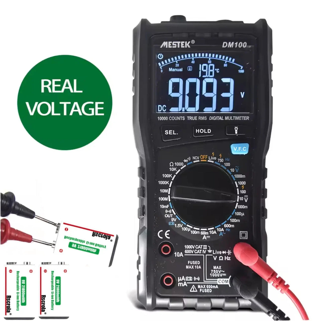 Long-Lasting 9V Lithium ion Rechargeable Battery 21800mWh High Capacity for Guitar Microphone Smoke Detector Pedal with Cable Oasis Select