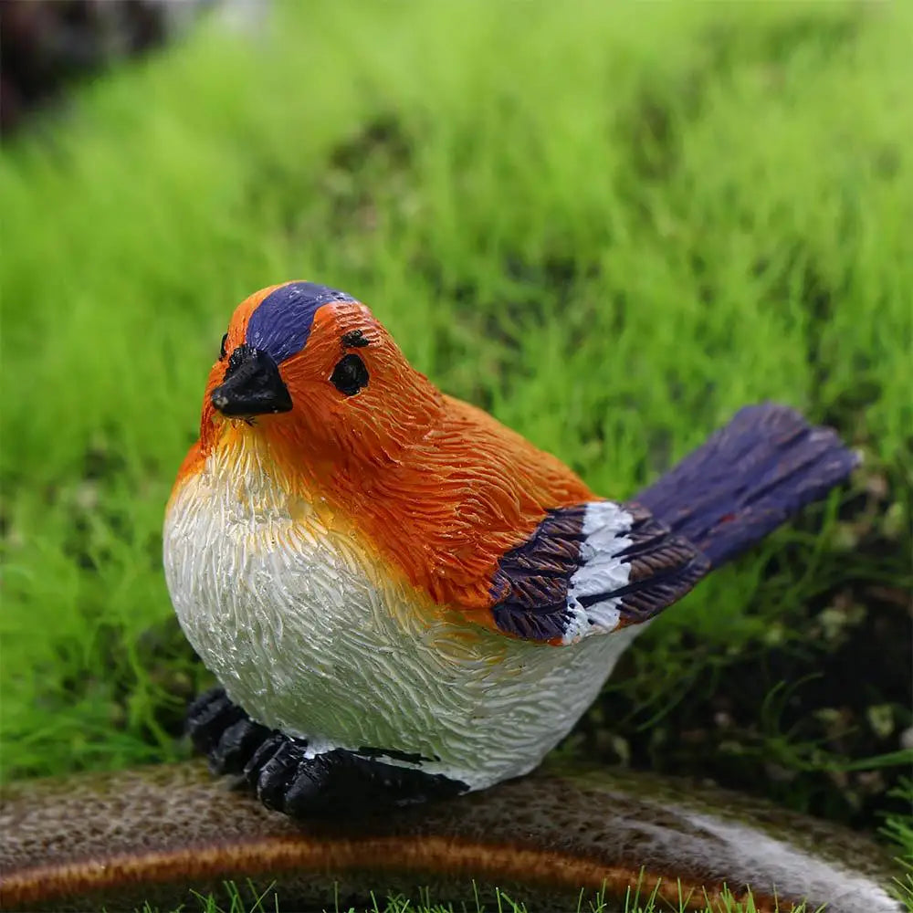 Crafts Dollhouse Little Birds Animal Model Succulent Plant Home Decor Fairy Garden Decor Micro Landscape Miniature Figurines Oasis Select