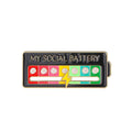 1 Pack Social Mood Brooch Funny Pins Creative Power Enamel Lapel A Week Emotional Pin for Backpacks Oasis Select E