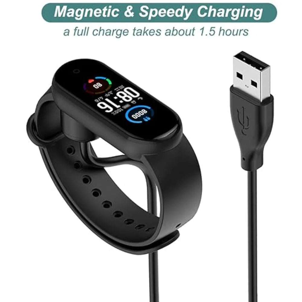 2-Pack USB Charger for Xiaomi Mi Band 5/6/7 & Amazfit Band 5 Smartwatch Charger Cable Oasis Select