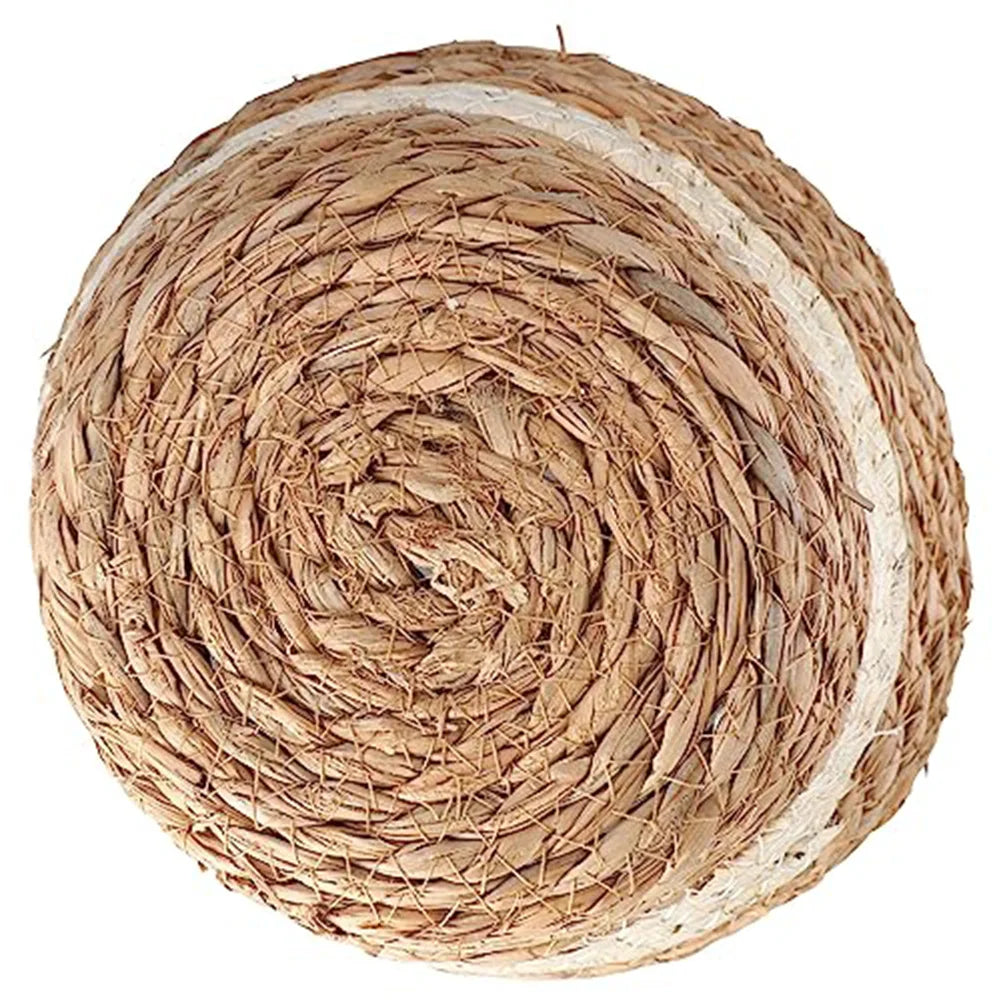 Straw Weaving Flower Plant Pot Rattan Flowerpot Storage Basket Handwoven Straw Plant Basket With Leak-Proof Liner Home Decor Oasis Select