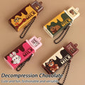 Chocolate Fidget Toy Keychain – Stress Relief Sensory Snap Toy