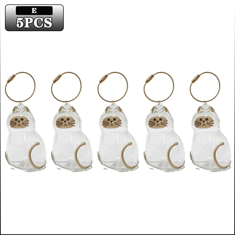 Cat Hair Keepsake Keychain | Pet Fur Storage Pendant Gift
