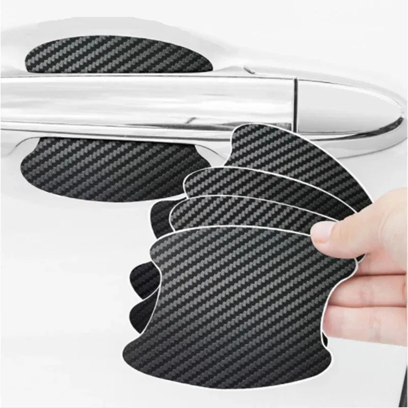 4/8/12/16Pcs Car Styling Mouldings Sticker Car Door Sticker Carbon Fiber Scratches Resistant Cover Auto Handle Protection Film Oasis Select