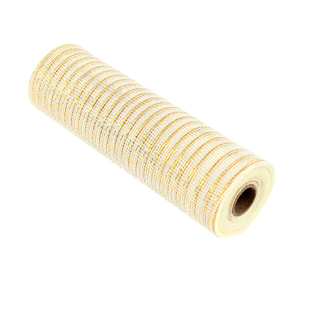 Christmas Ribbon Tree Decoration Mesh Tulle Roll Fabric Pendant Merry Christmas Decor For Home 2024 Xmas Gifts DIY New Year Oasis Select Beige