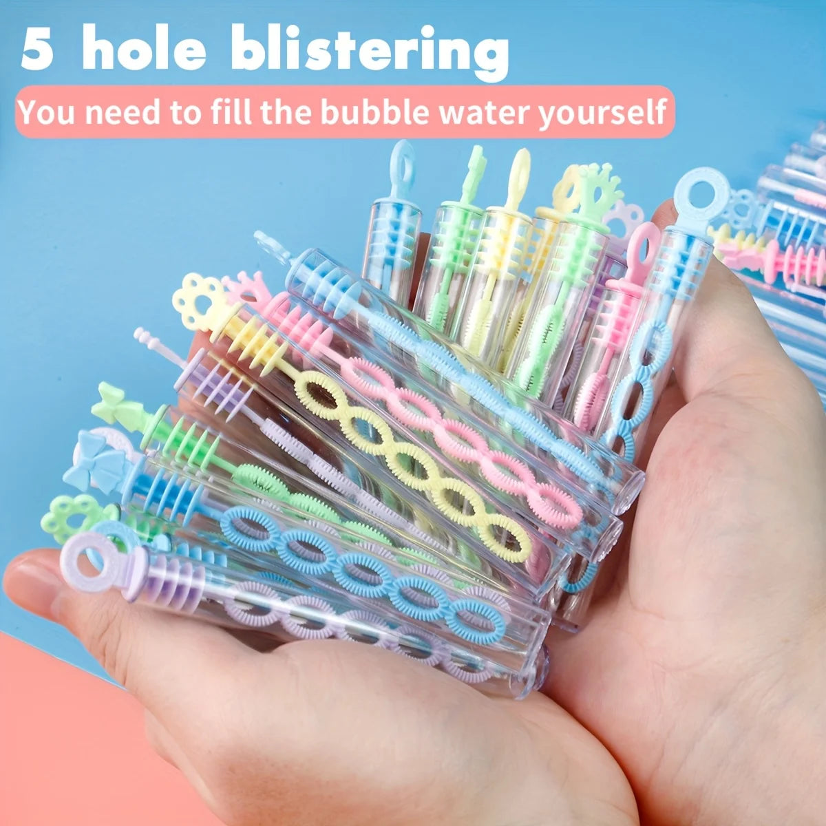 12/24Pcs Summer Romance Bubble Wands Pastel Mini Dip Sticks for Outdoor Dates Wedding Party Favors Cute Goody Bag Gifts Couple Oasis Select