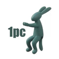 Plant Cutting Holder for Sprouts Stems and Shoots Plant Propagation Buddy Rabbit Shaped Plant Stem Support for Vase Plants Oasis Select 1pc Dark green