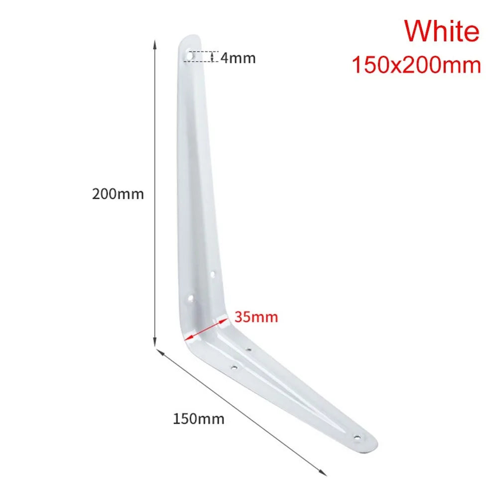 Metal Triangular Wall Bracket L-Shape Corner Shelf Support 4–14"