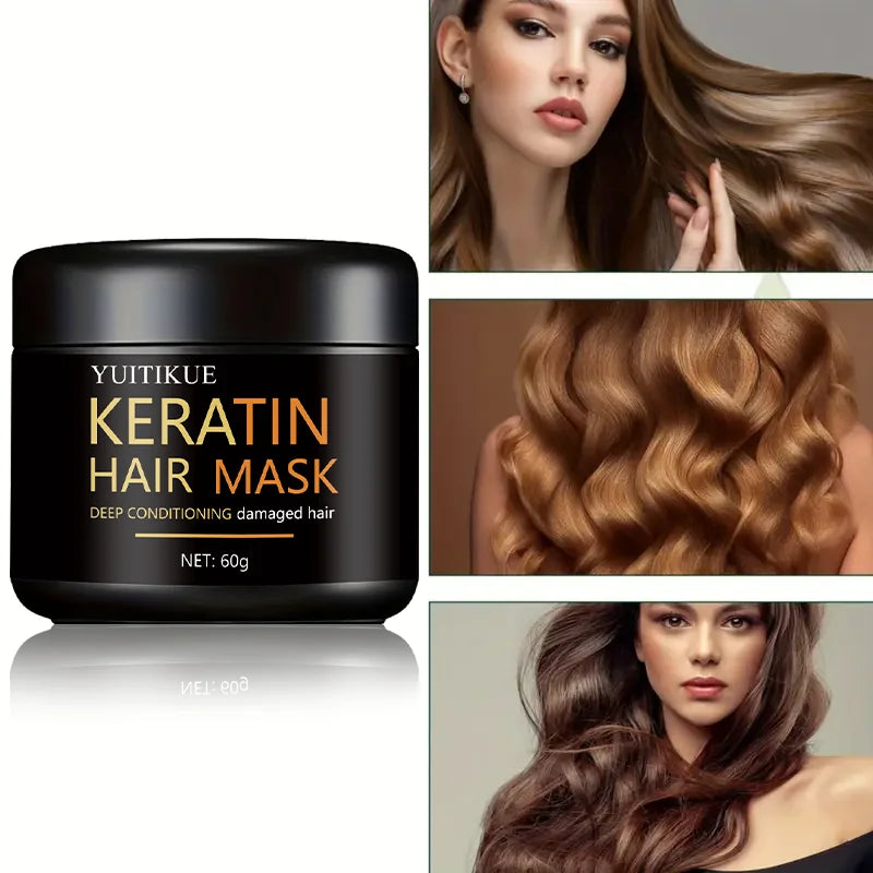 Keratin Hair Mask 60g – Deep Conditioning, Smooth & Shiny Keratin Hair Mask Oasis Select