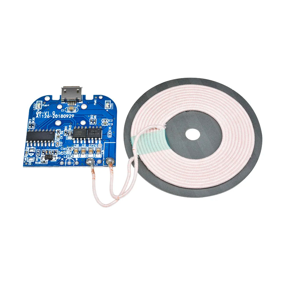 DC 5V 2A Wireless Charging Standard Receiver 5W Charger Module For Micro USB Mobile Phone Charger Board Electronic DIY Oasis Select Default Title
