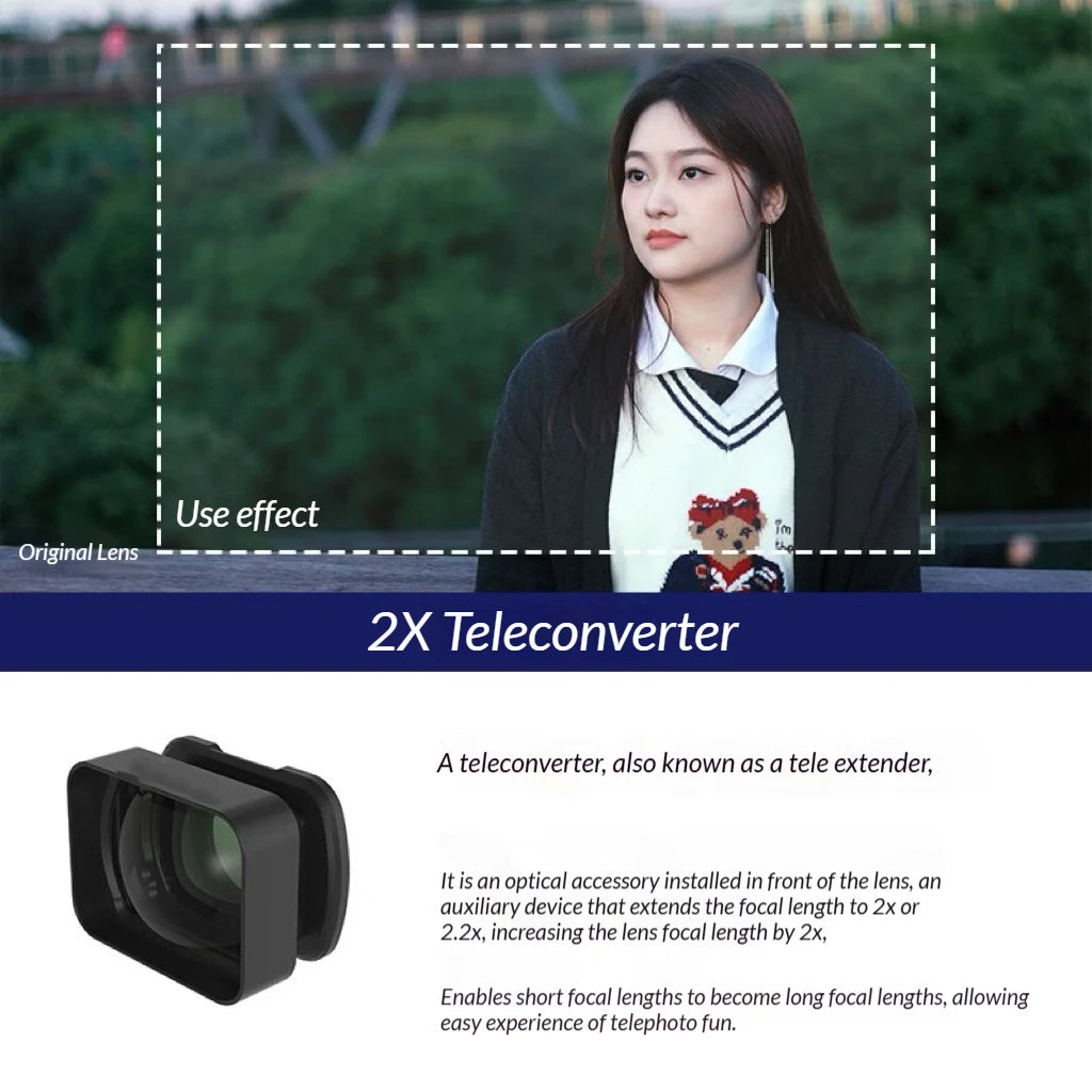 Magnetic Wide Angle & Macro Lens for DJI Osmo Pocket 3/4