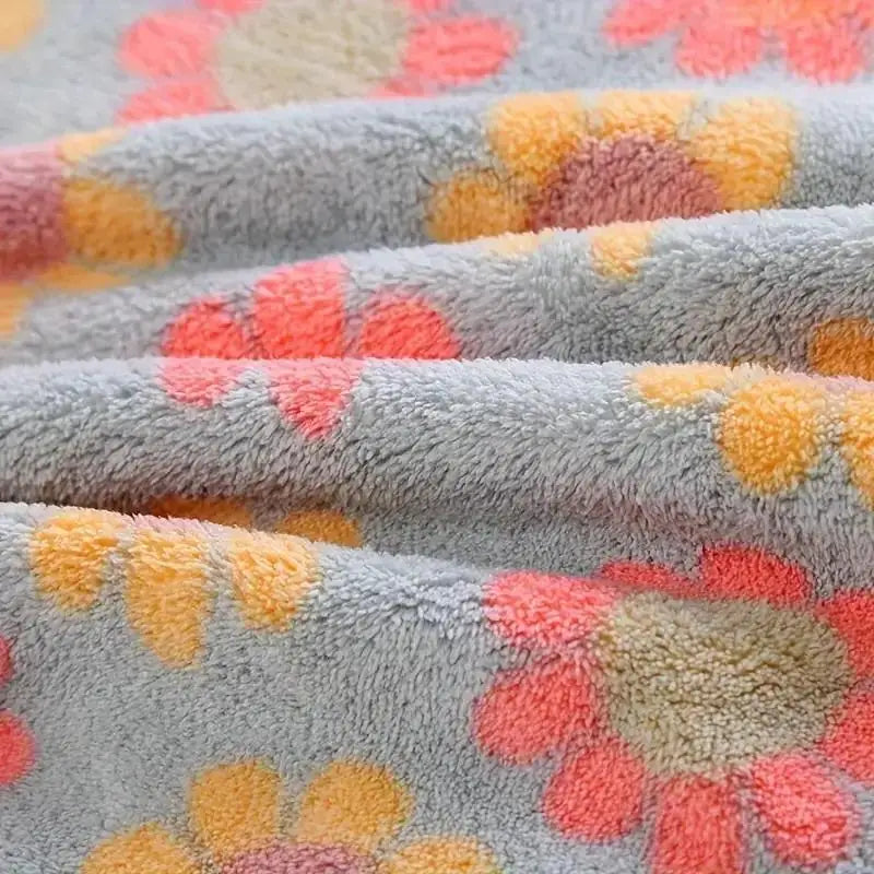 5Pcs Kitchen Cleaning Cloths Soft Absorbent Dishcloth Coral Sunflower Wiping Towel Rags Household Cleaning Cloth 30X30CM Oasis Select