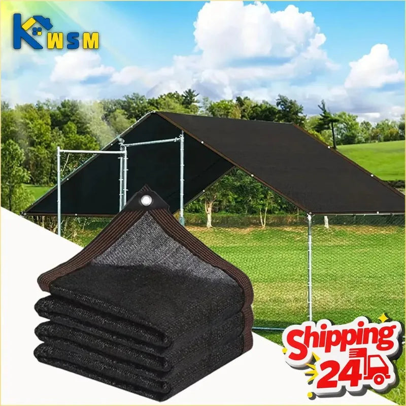 2x2m 2x4m Sun Shade Net Outdoor Yard Balcony Shade Mesh Reinforced Edges Punched Holes Dense Thickened Sun Protection Netting Oasis Select