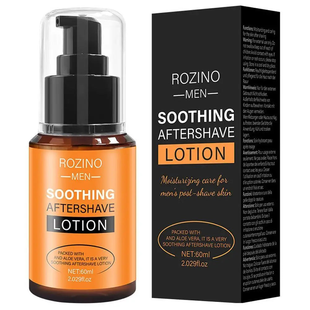 ROZINO-MEN Aloe Vera Aftershave Lotion – Soothing 60ml Men's Aftershave Lotion Oasis Select