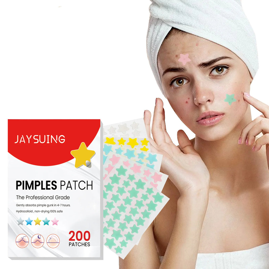 JAYSUING Facial Acne Patch Improve Inflammation Remove Acne Cleanning Dirt Shrink Pores Relieve Discomfort Facial Soothing Patch Oasis Select