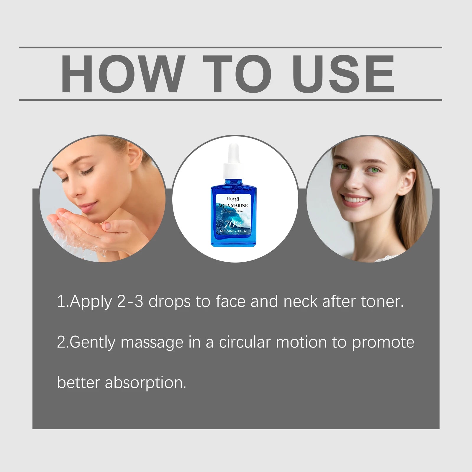 Marine Facial Serum – Hydrating & Brightening Skin Essence Face Serum Oasis Select