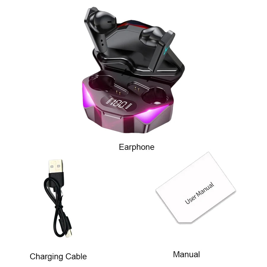 New TWS Wireless Headphones Bluetooth Earphones Control Sport Headset Waterproof Microphones Music Earphones for All Smartphone Oasis Select A