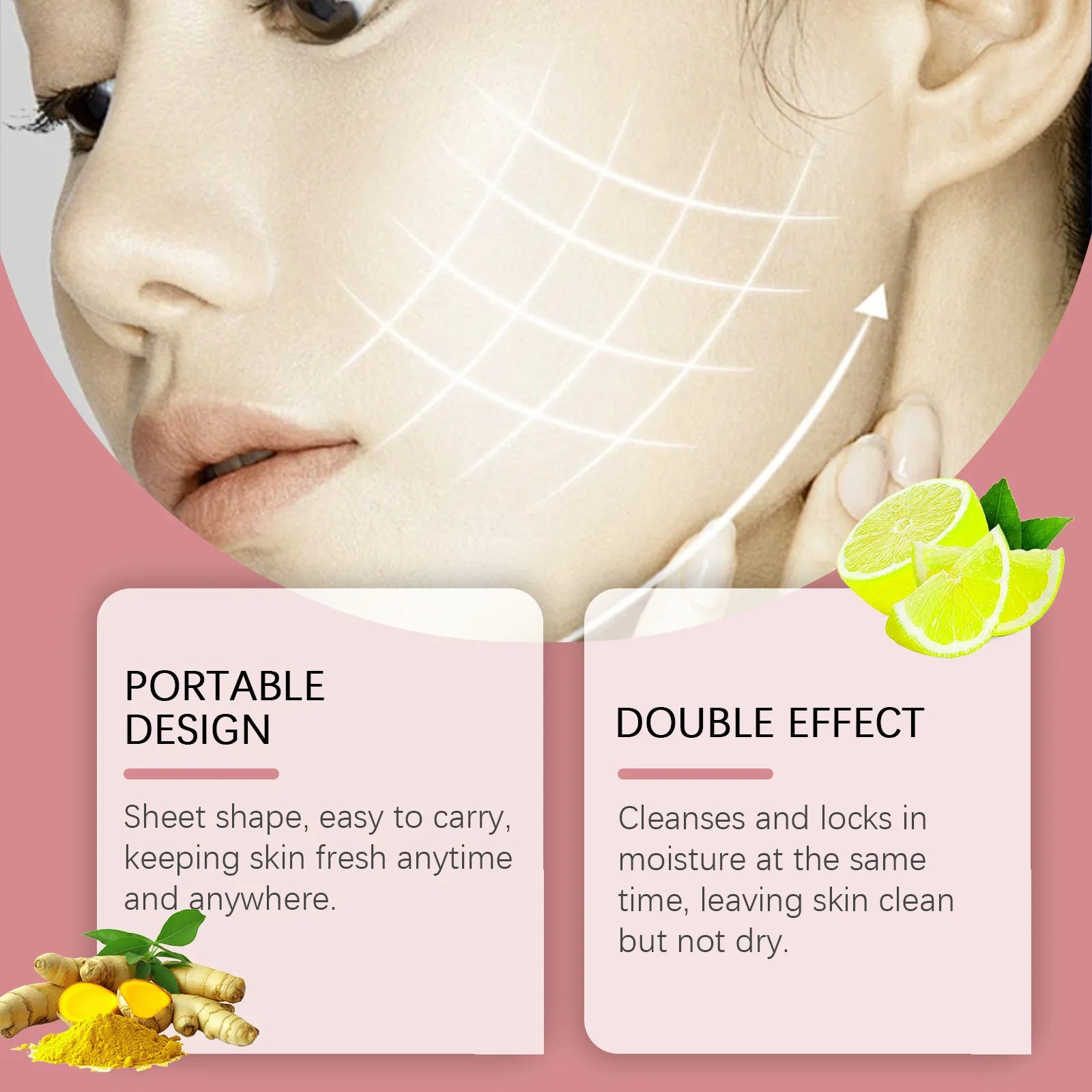 Turmeric Kojic Exfoliating Facial Pads – Brighten & Cleanse Facial Exfoliation Pads Oasis Select