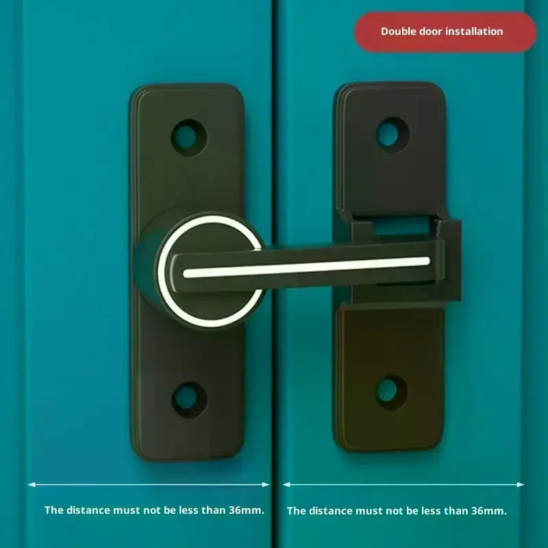 Zinc Alloy 90° Sliding Door Latch | Luminous Barn Gate Bolt