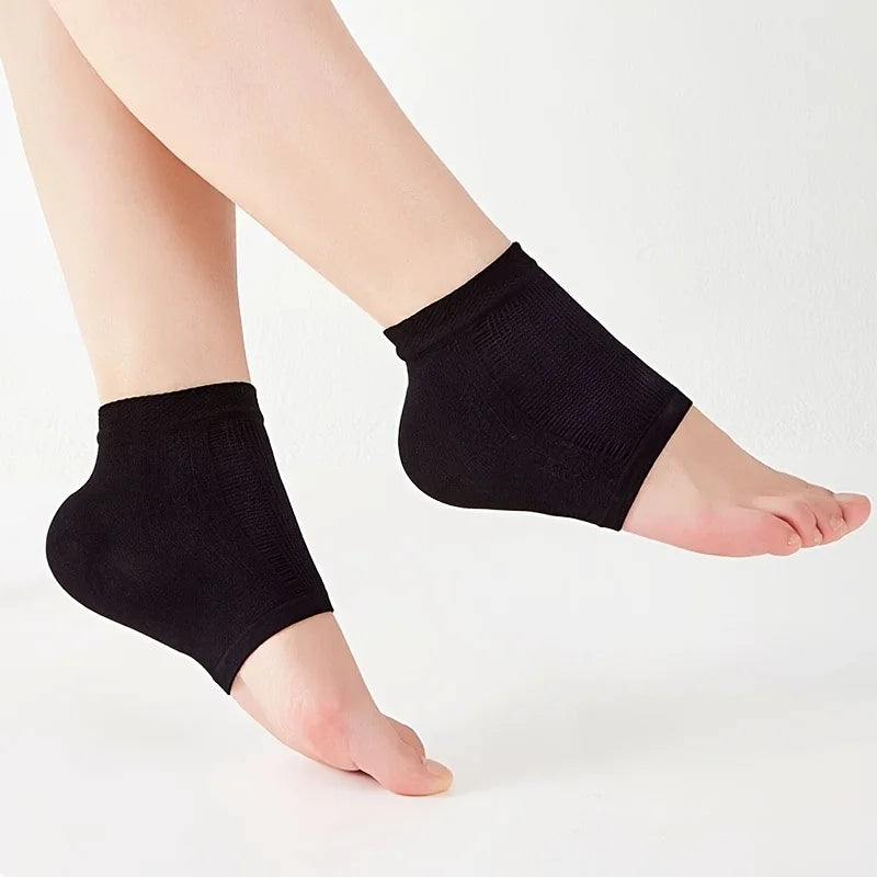 Silicone Ankle Support Socks – High Elasticity, 1 Pair Ankle Support Socks Oasis Select black