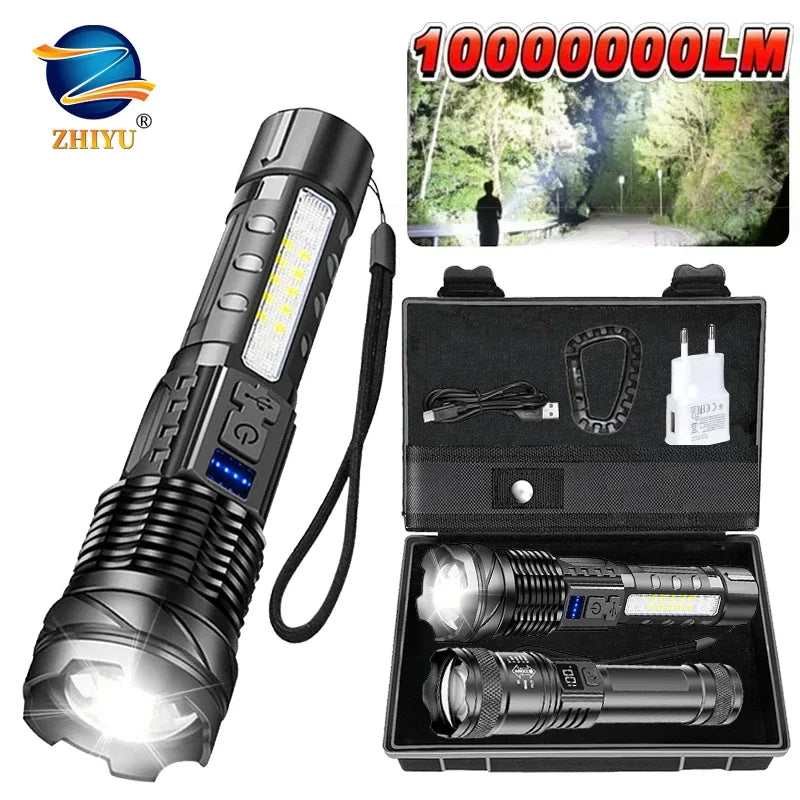 P50 LED Tactical Flashlight 2000LM | Zoom, Rechargeable USB-C