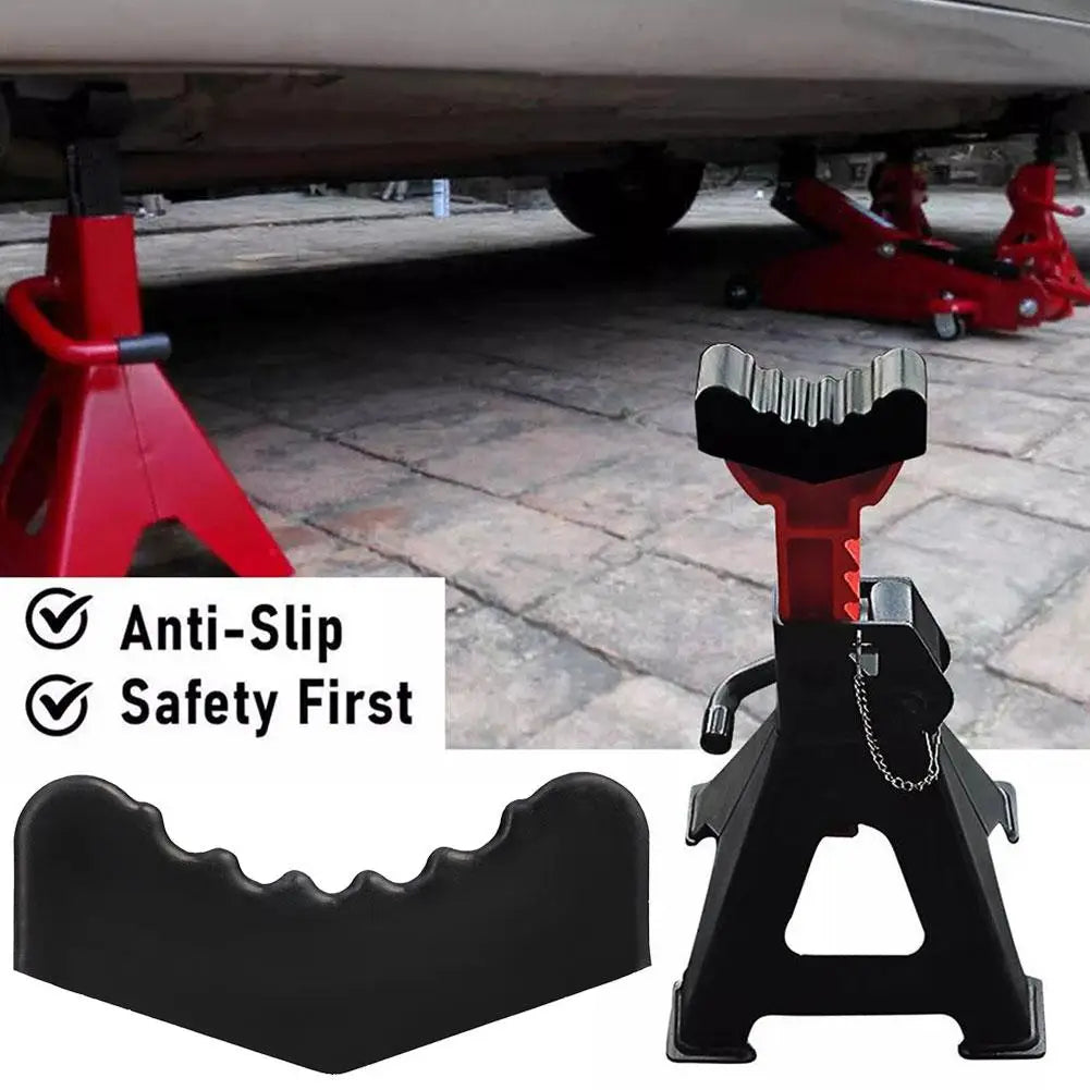 6-Ton Rubber Jack Stand Pad Adapter – Pinch Weld Grip (2pk) Jack Stand Pad Oasis Select