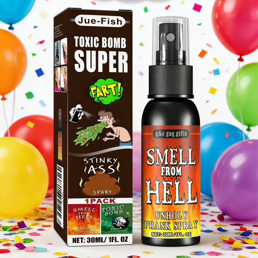 Jue Fish Fart Spray for April Fools' Day Gag Gifts Stinky Effect Funny Tricks Portable Bottle Non Toxic Smells Prank Spray 30ml Oasis Select