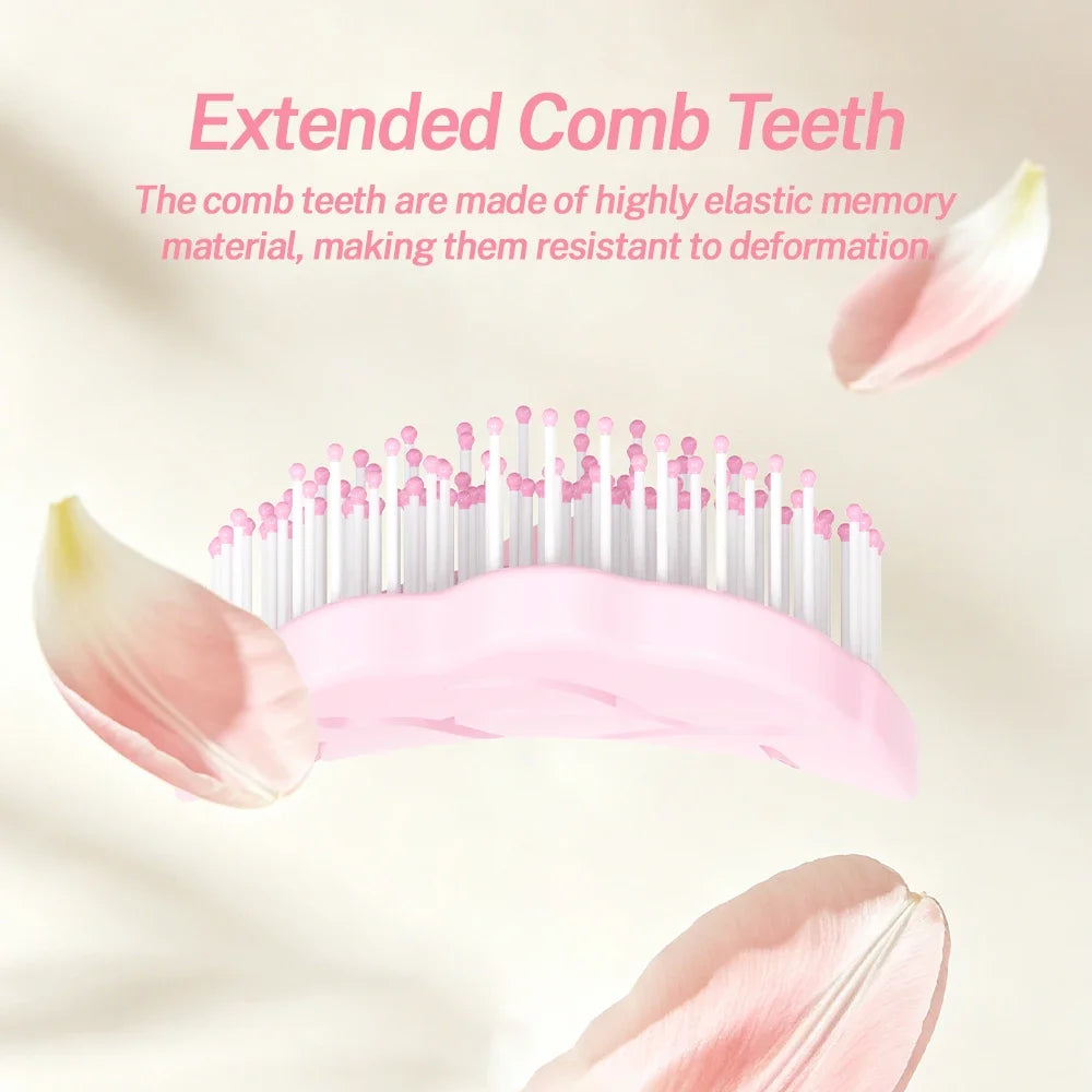 Tulip Hollow Scalp Massage Brush – Detangling Anti-Static Comb Scalp Massage Brush Oasis Select