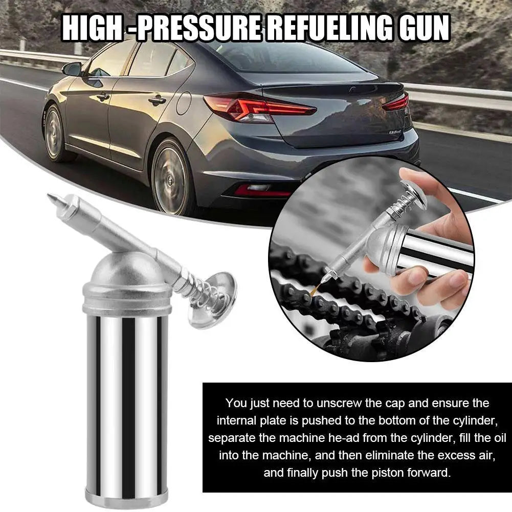 80cc Capacity 1000PSI Output Pressure Oiler Mini Bicycle Grease Gun Machine Handheld High Pressure Oiler Hand Tools Repair Tools Oasis Select