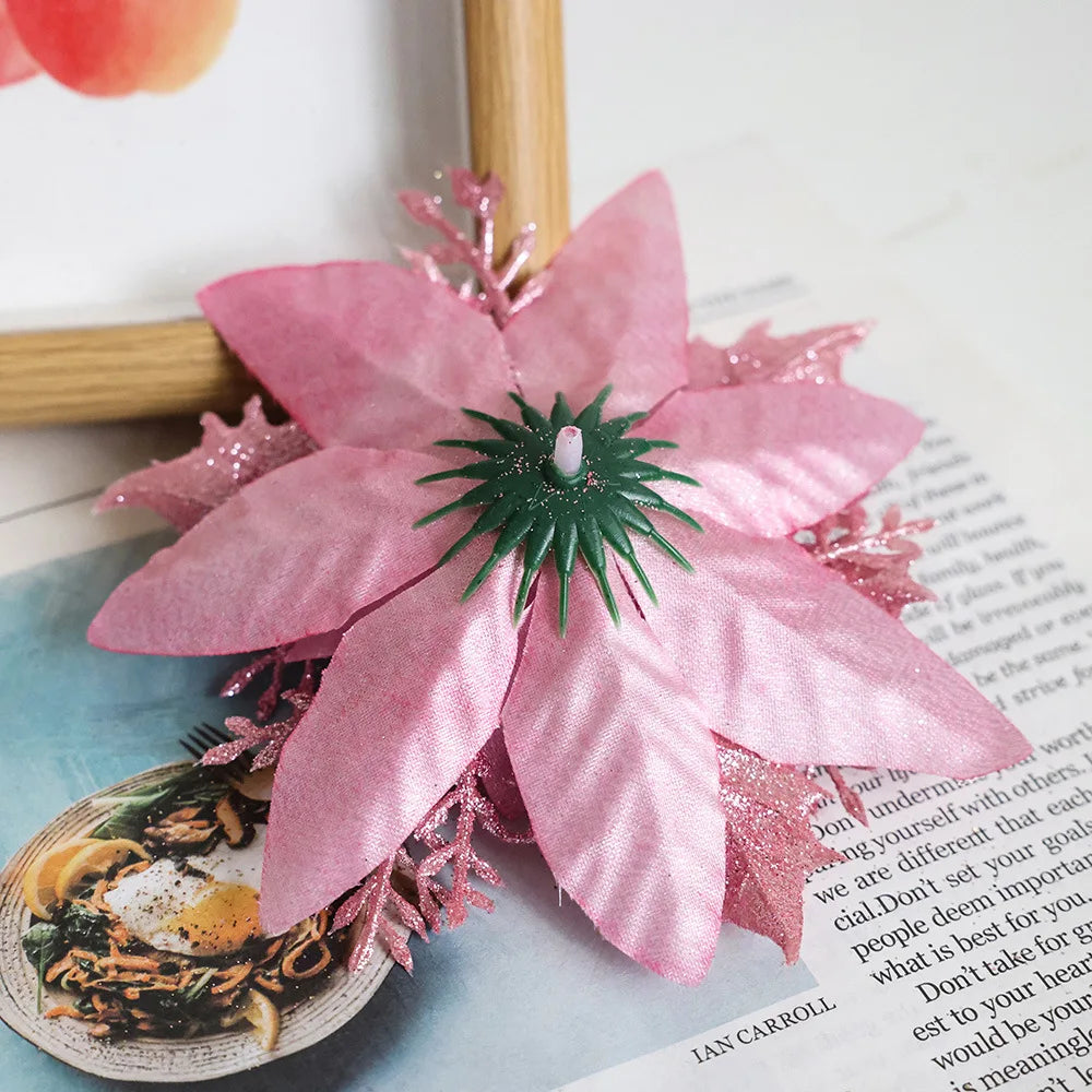 Artificial Allium Flowers (Flocked Fabric, Powdered) - Christmas Decoration Accessories for Tree Trimming & Wreath Decoration Oasis Select