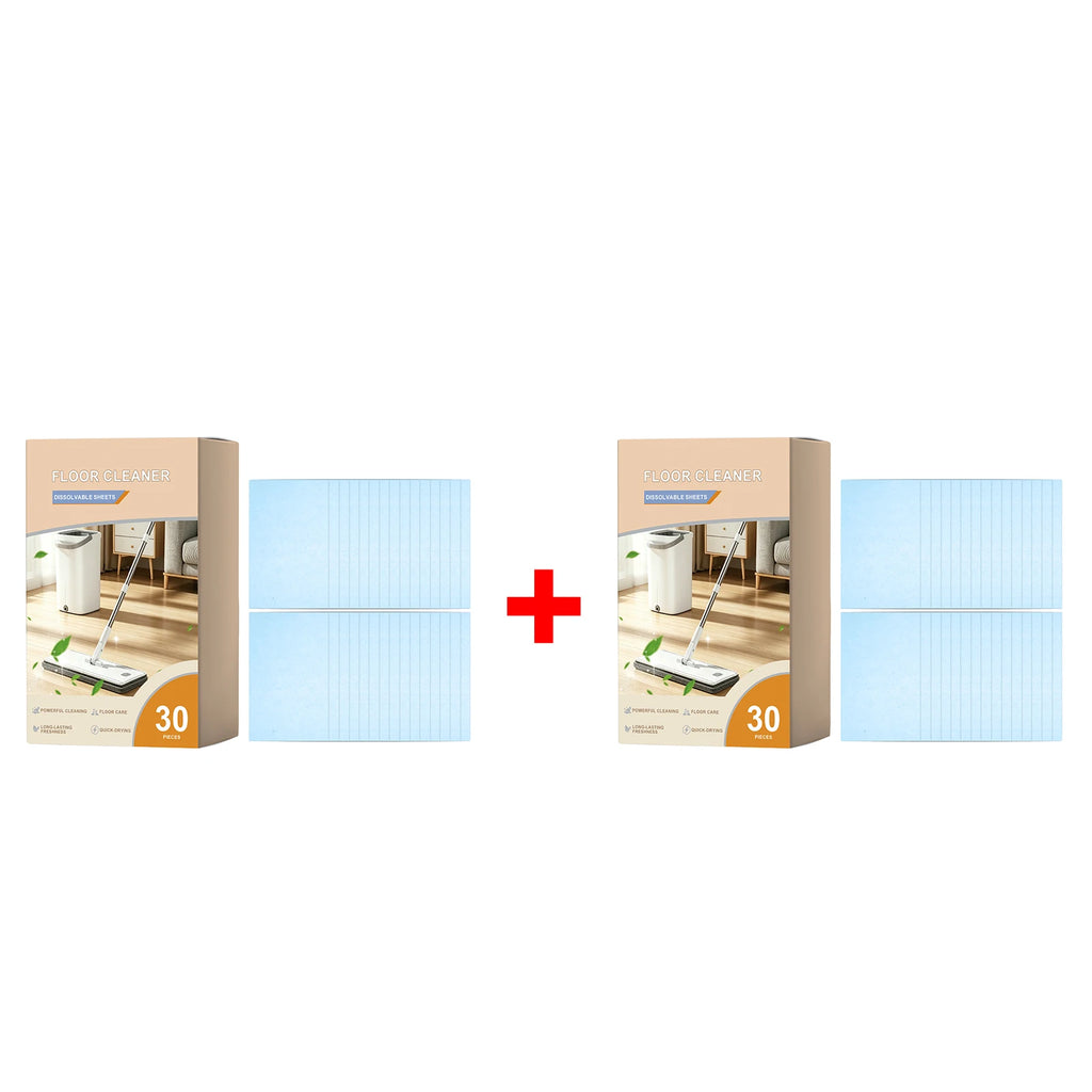 Floor Dissolvable Cleaning Sheets Deep Stain Removal Quick Dry Restore Gloss for Tile Hardwood Household Floor Cleaner Sheets Oasis Select 2 X 30pcs boxed