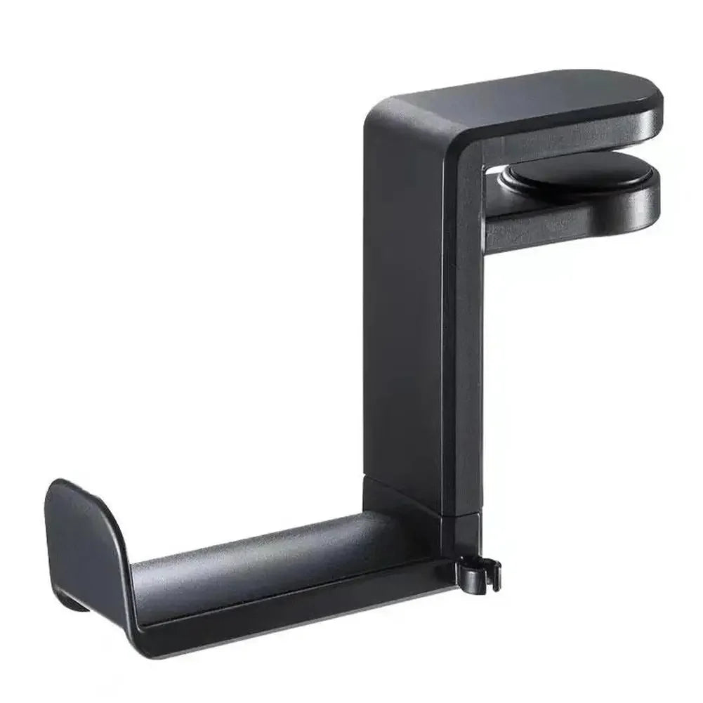 PC Gaming Headphone Stand Headset Hook Holder, Hanger Mount With Adjustable 360° Rotating Arm Clamp, Desk Mount Universal Bag Oasis Select Black