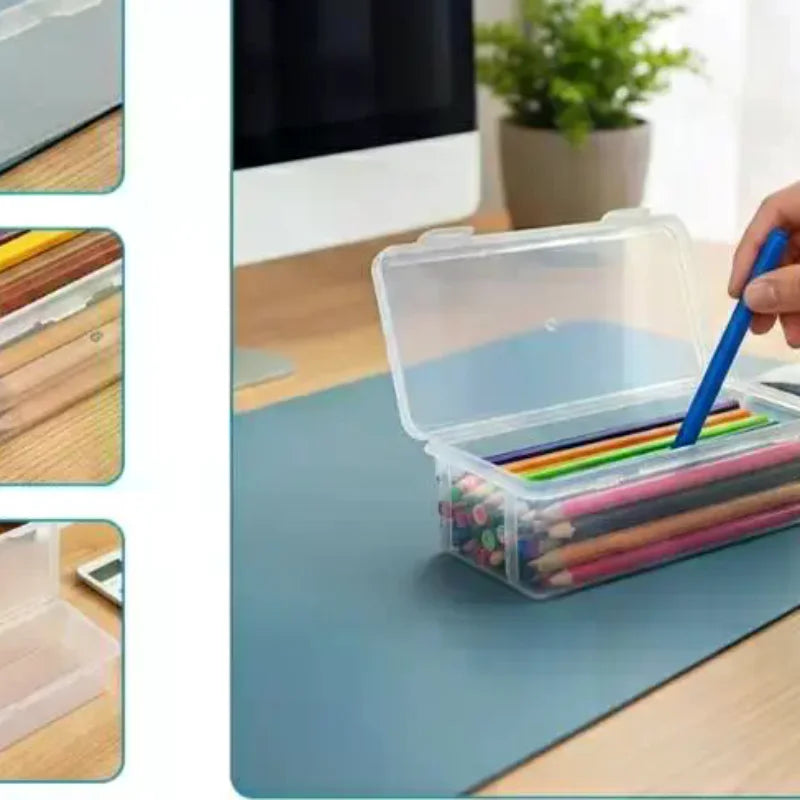 4 Pack Clear Plastic Storage Boxes With Secure Locking Lids Large Capacity For Art Supplies Organizing Home School Oasis Select one size
