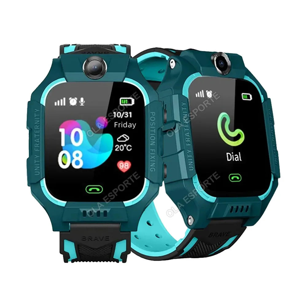 Kids Smart Watch 2G SIM GPS Tracker SOS LED IP68 Boys & Girls