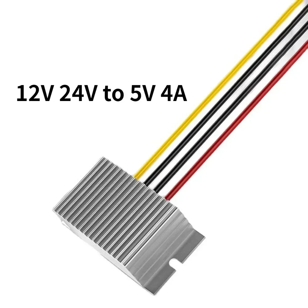 24V to 5V1A-5A 12V to 5V 5A 25W Power Converter Input Voltage 8-36V DC Step-down Module Buck to 5V Switching Power Supply Oasis Select 12V 24V to 5V 4A 12V24V(8-36V) 5V