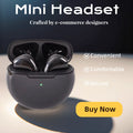 Fashion Wireless Headset - Stylish Bluetooth Headphones for Music And Calls Hifi Sound Earphones Headset Game Oasis Select Black