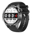 Men Round Smart Watch Sports Blue Tooth Call Health Watches Waterproof GPS Motion Trajectory Compass Voice Assistant Smartwatch Oasis Select BKBKS