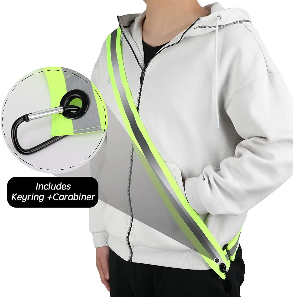 Reflective Safety Shoulder Belt | High Visibility Night Running