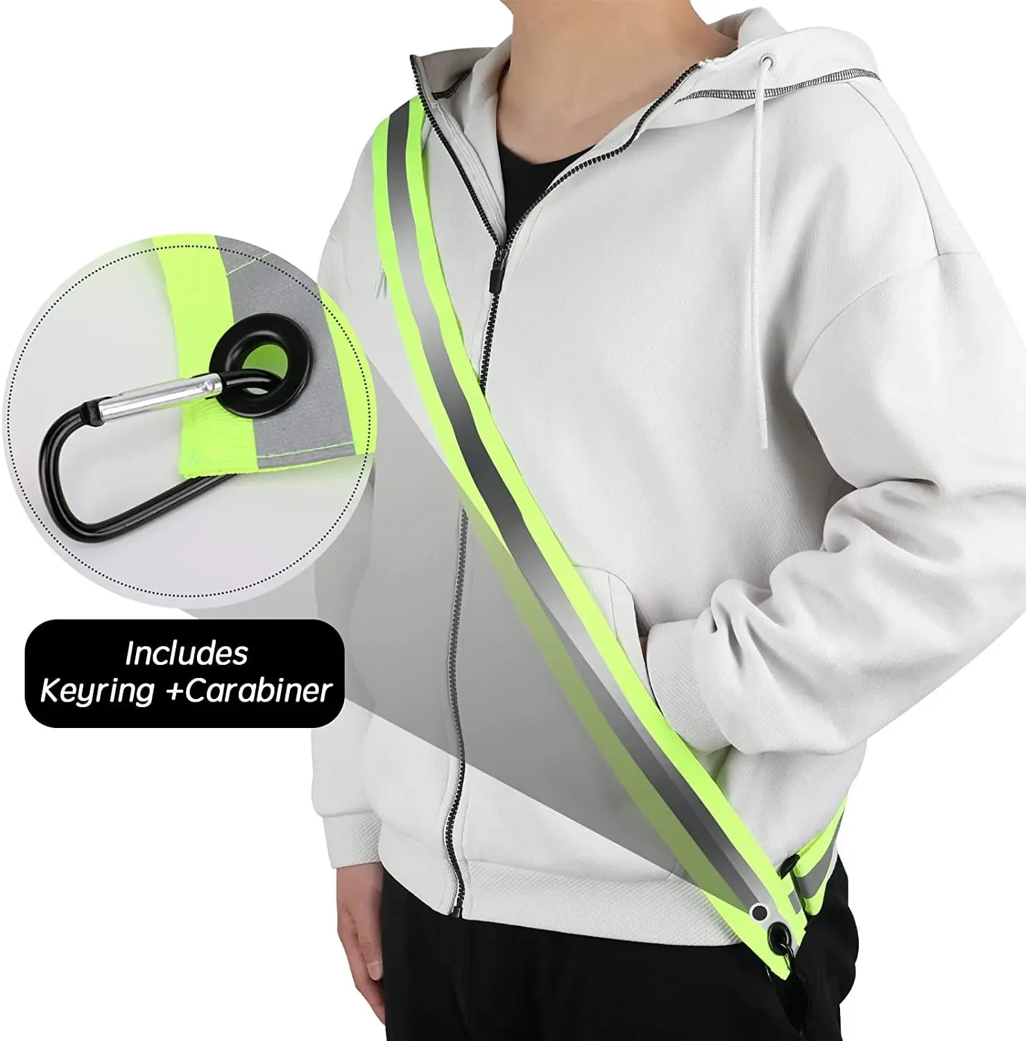 Reflective Safety Shoulder Belt | High Visibility Night Running