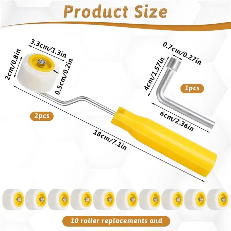 ~WISH Mini Paint Roller 4/5 Inch, Foam Roller Paint, Tiny Painting Tool For Touch Up Trim Edge Or Corner Oasis Select