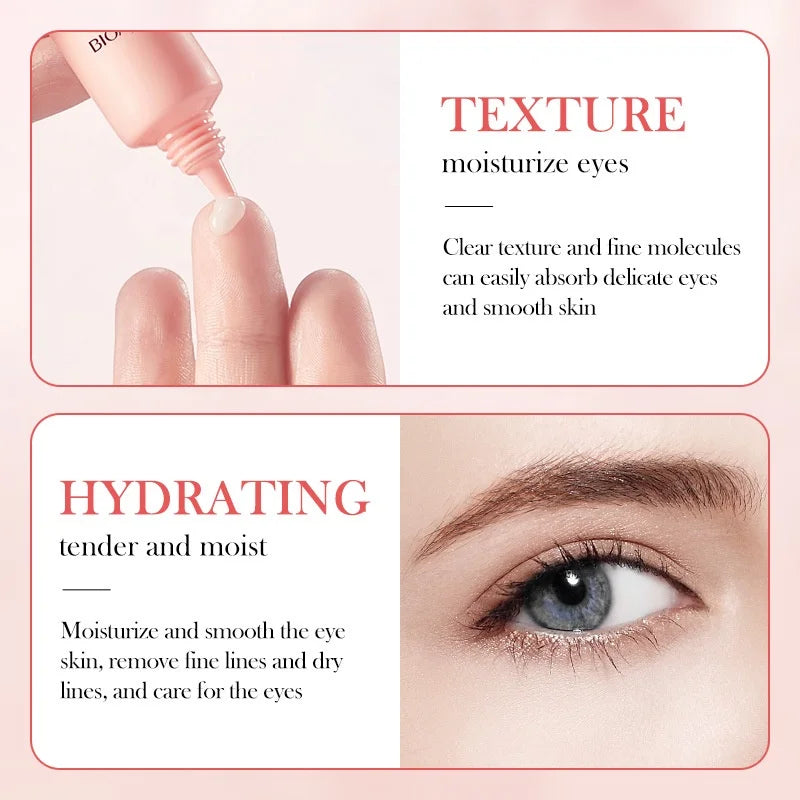 BIOAOUA Rose Hyaluronic Acid Eye Cream for Moisturizes Repairs Lightens Fine Lines Black Circles 20g Oasis Select