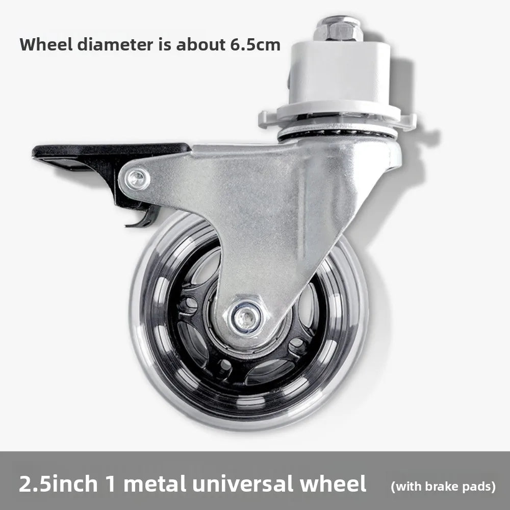 2inch Universal Mute Office Chair Wheel Caster Heavy Duty Swivel Castor Replace Furniture Wheels Roller Rubber Brake DIY Oasis Select F